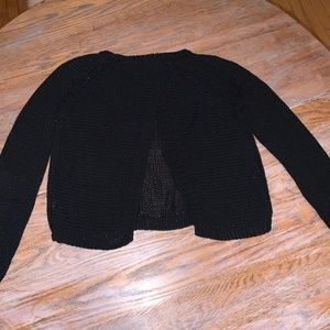 ZARAKNITS black open panel  back sweater/S/
